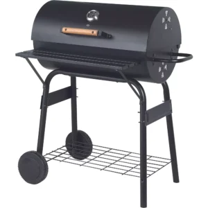 Barbecue charbon ESSENTIELB EBCA1 noir sur chariot, 62x35 cm