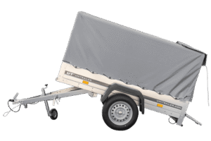 Remorque automobile Garden Trailer 200 KIPP 200 x 106 cm avec bâche haute, arceau et roue jockey PTAC 500 kg