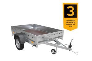 Remorque permis B Garden Trailer 201 FD 200 x 125 cm