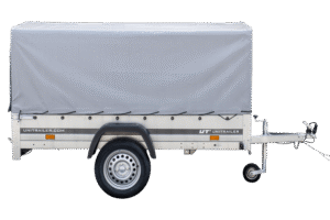 Remorque routière avec bâche haute, arceau et roue jockey 230×125 Garden Trailer 230 KIPP