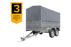 Remorque voiture 2 essieux UNITRAILER GARDEN TRAILER 264/2 KIPP