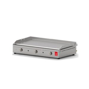 Plancha Planet Chef 80 Lisse inox 3 brûleurs 78 x 40 gaz